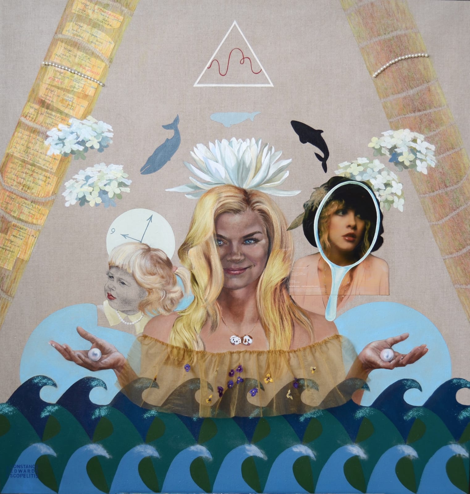 Constance Scopelitis, Girls Wears Pearls - 48 x 48