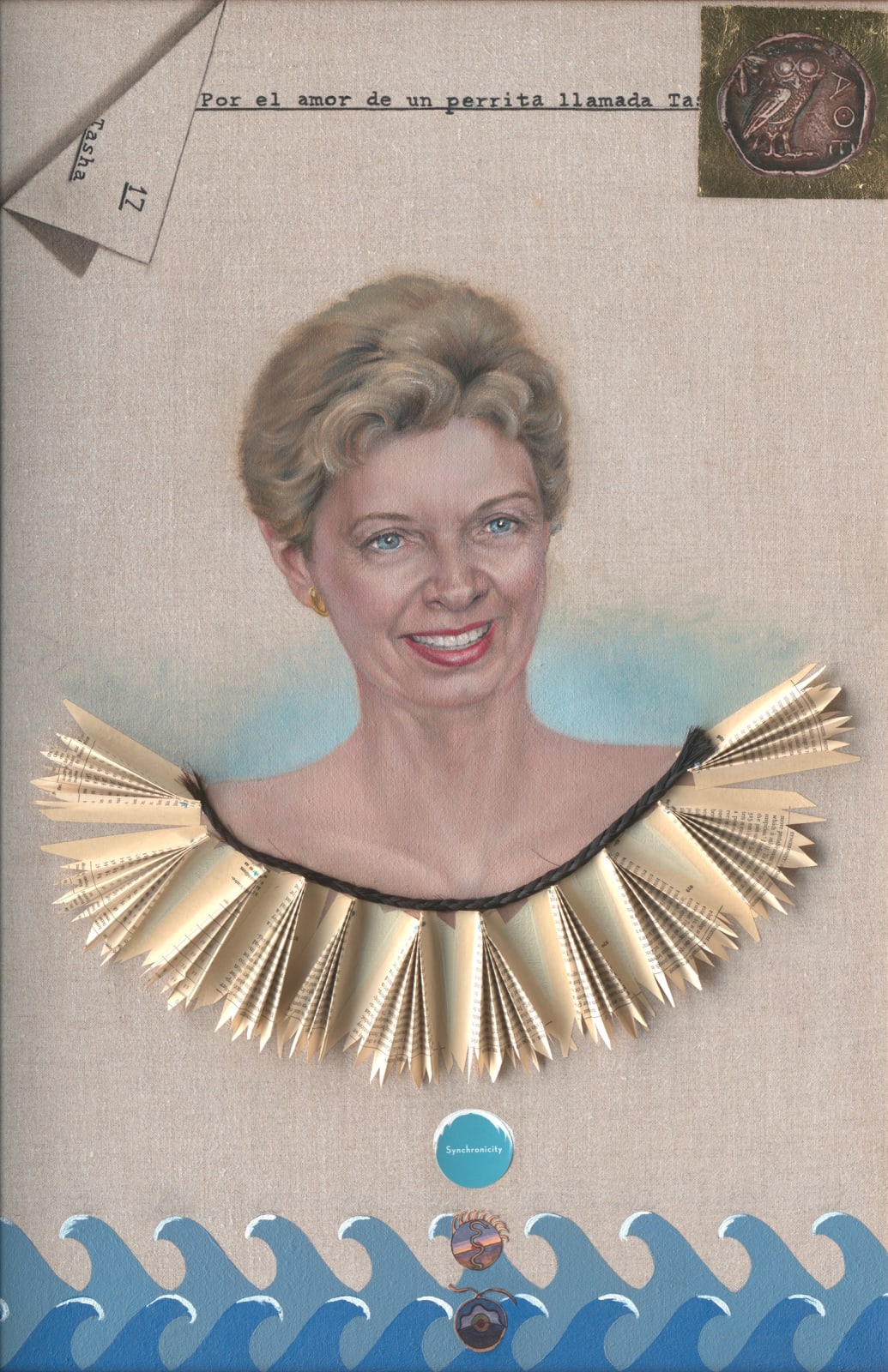 Constance Scopelitis, Civic Leader 36X24 Mixed Media Contemporary Portraiture