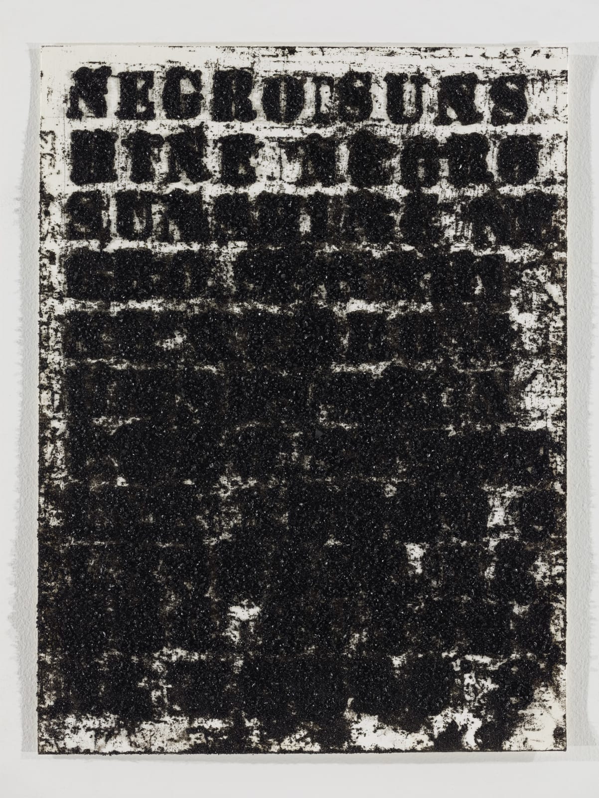 Glenn Ligon, Study for Negro Sunshine 2008.9, 2008
