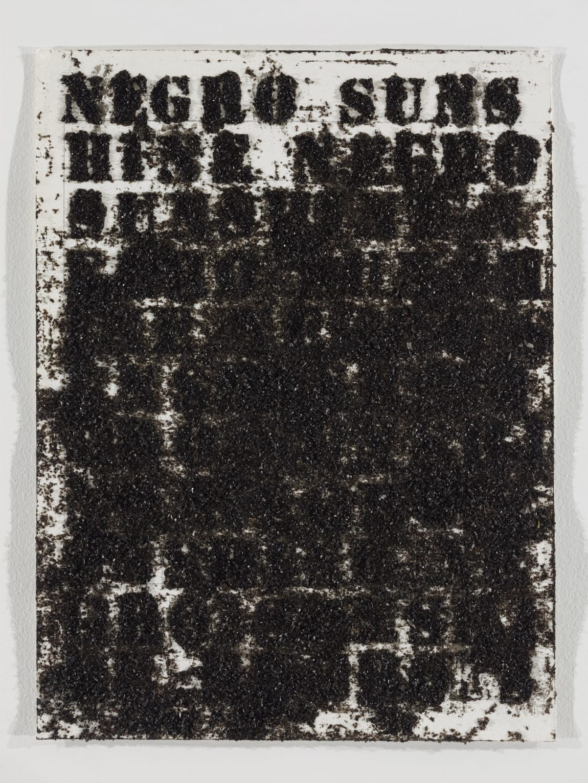 Glenn Ligon, Study for Negro Sunshine 2009.3, 2009