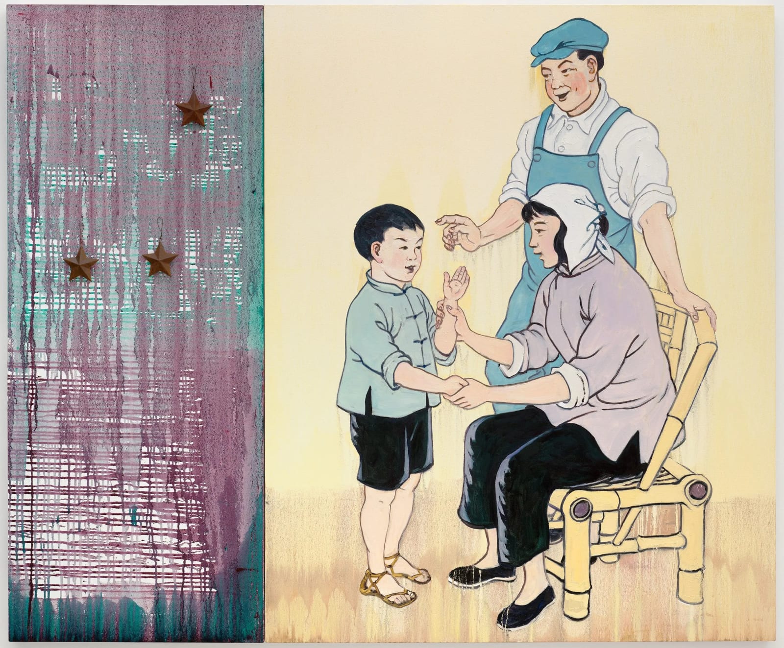 Hung Liu, Happy and Gay - Star Family, 2012