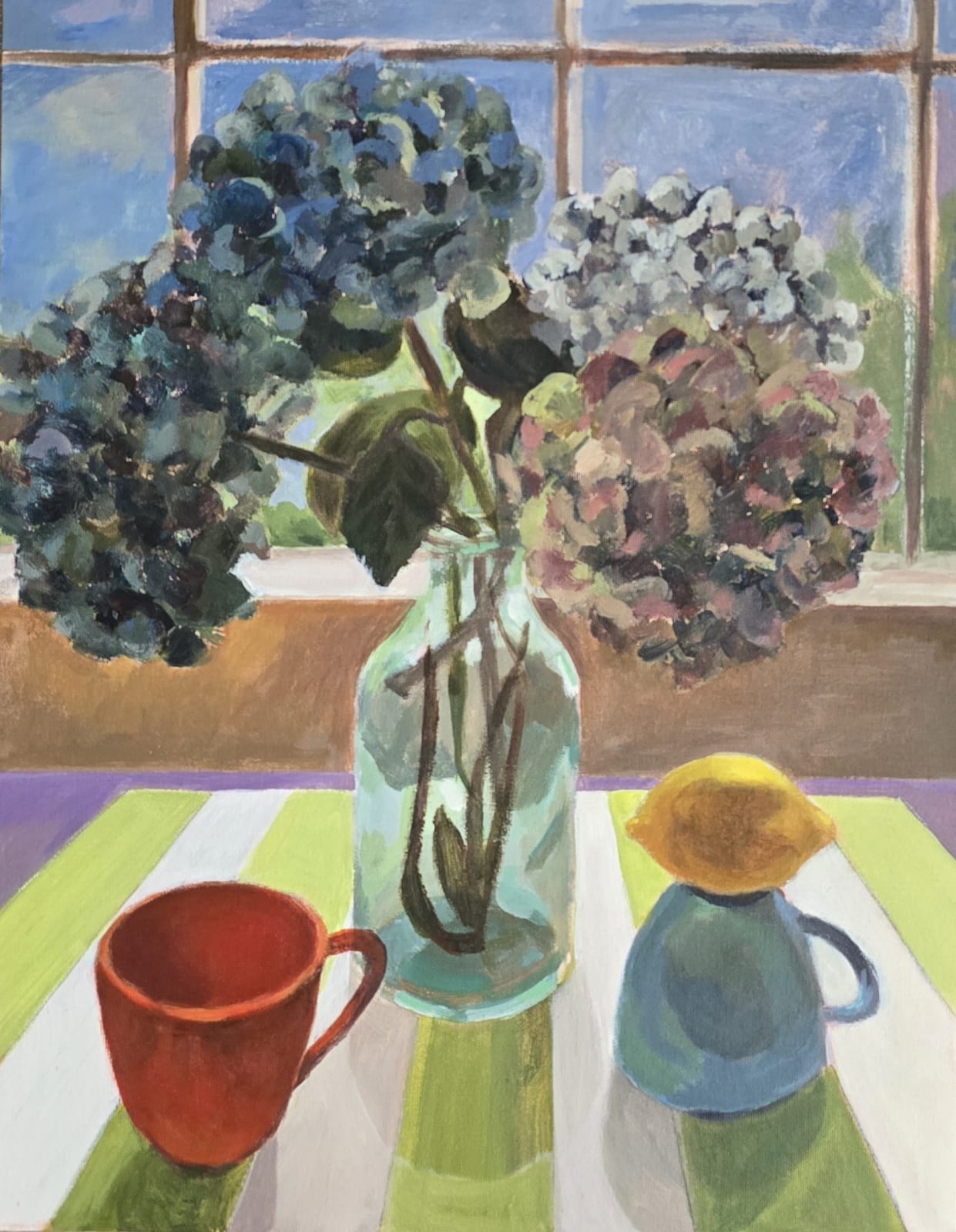 Stephanie Villalba, Hydrangeas contra luz, 2025