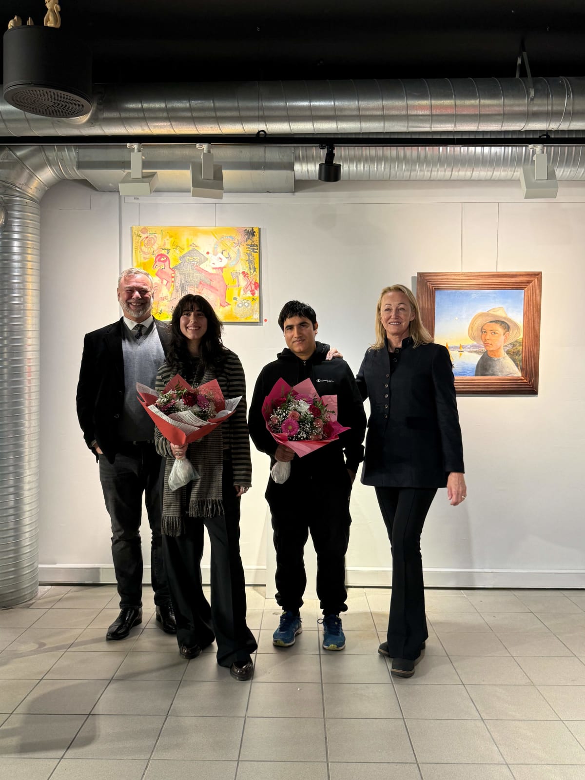 Dag Blakisrud, Diana Ahmedi, Zeeshan Ali og Helene Gulaker Hansen