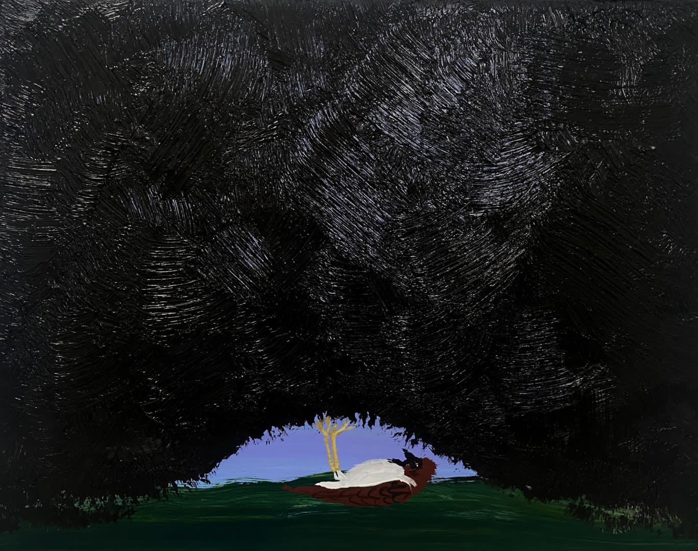 Mary de Vincentis, Sparrow Helping to Hold back the Night, 2023
