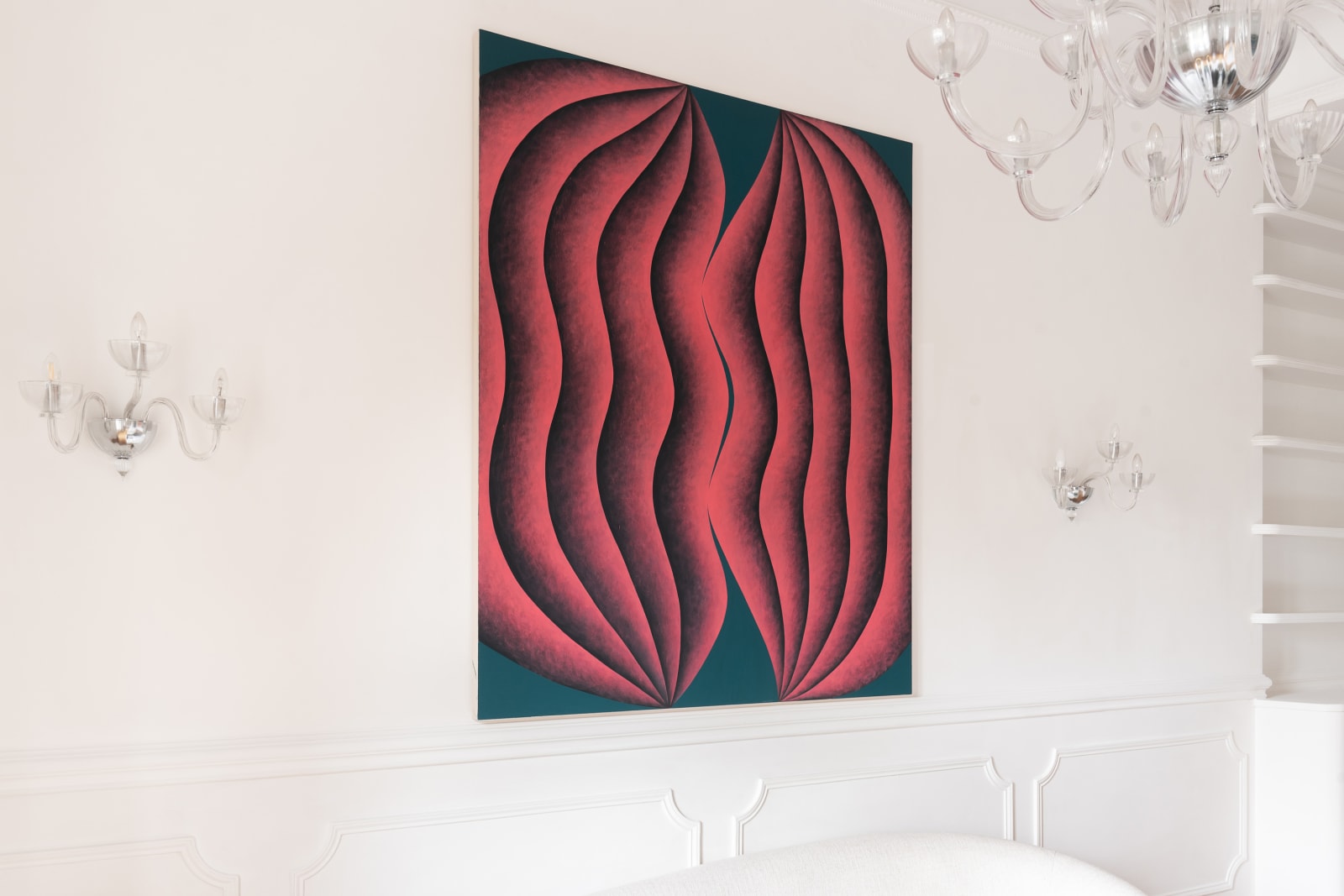 Corydon Cowansage, Splitting (Pink and Green), 2022