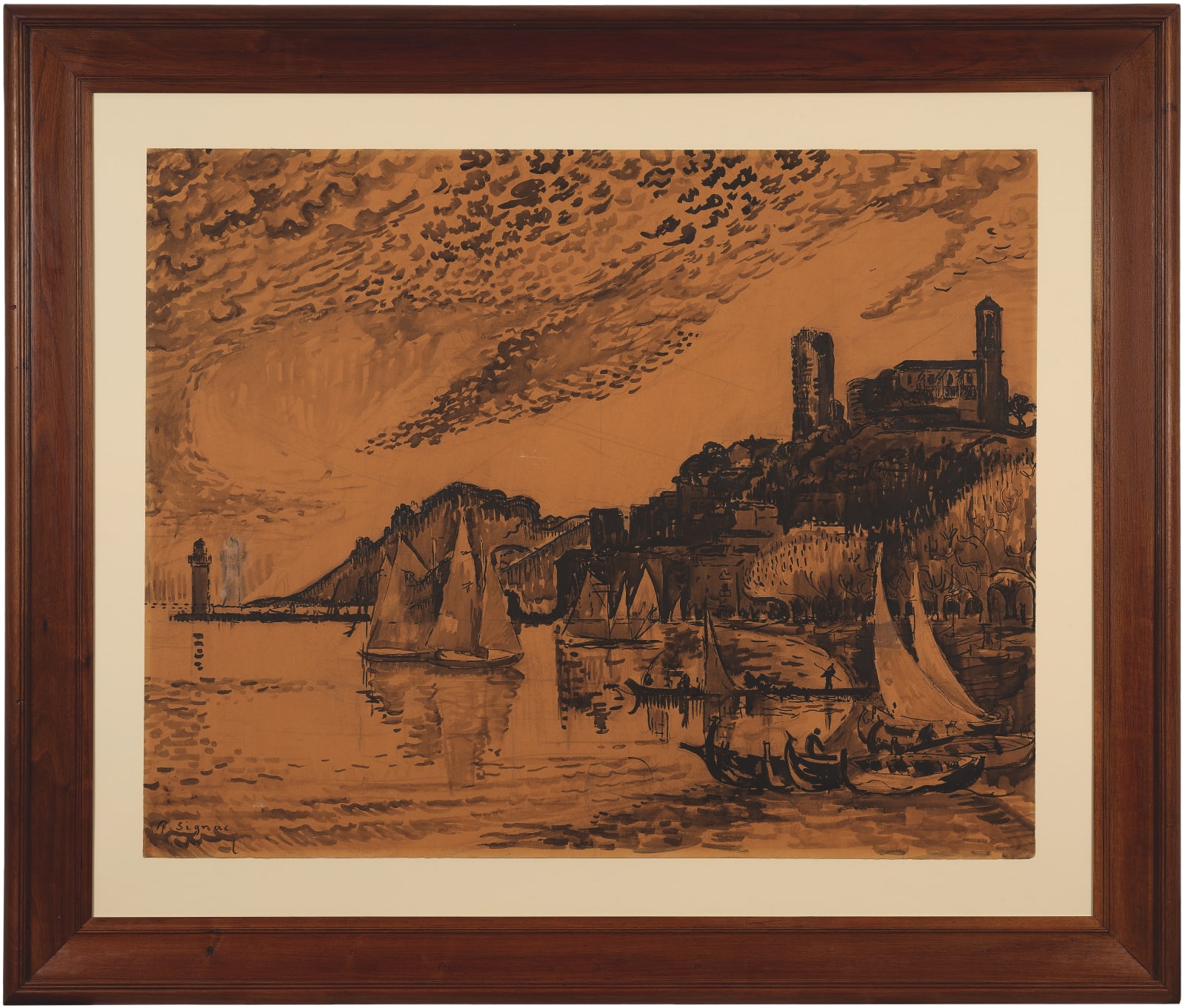 Paul SIGNAC, Vieux Port de Cannes, 1918