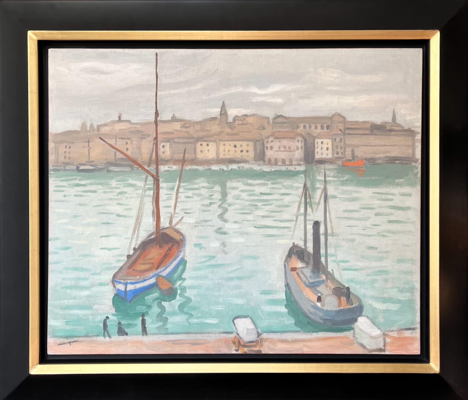 Albert MARQUET, Marseille, les deux bateaux, 1916-1918 (circa)