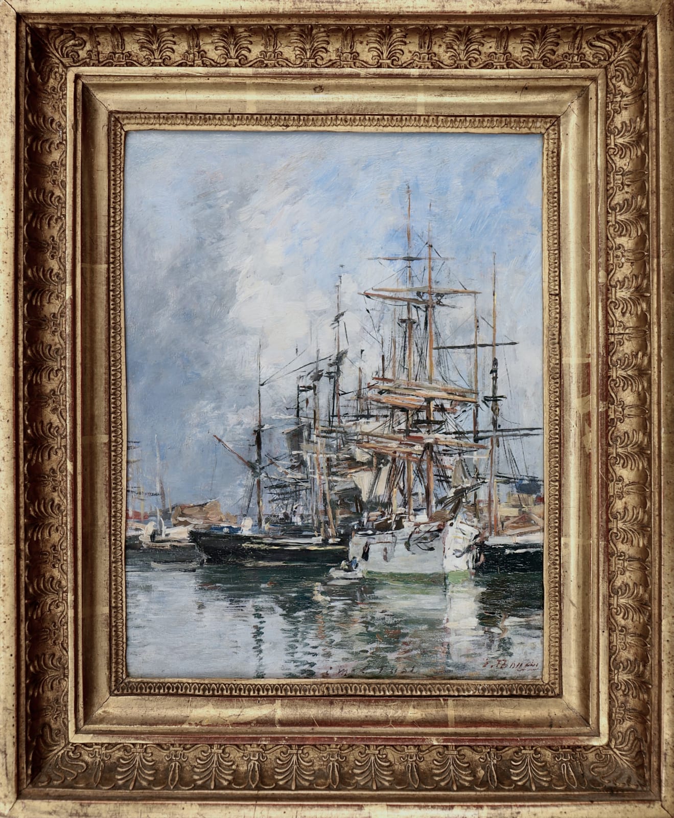 Eugène BOUDIN, Trouville. Le port, 1885-1890 (circa)