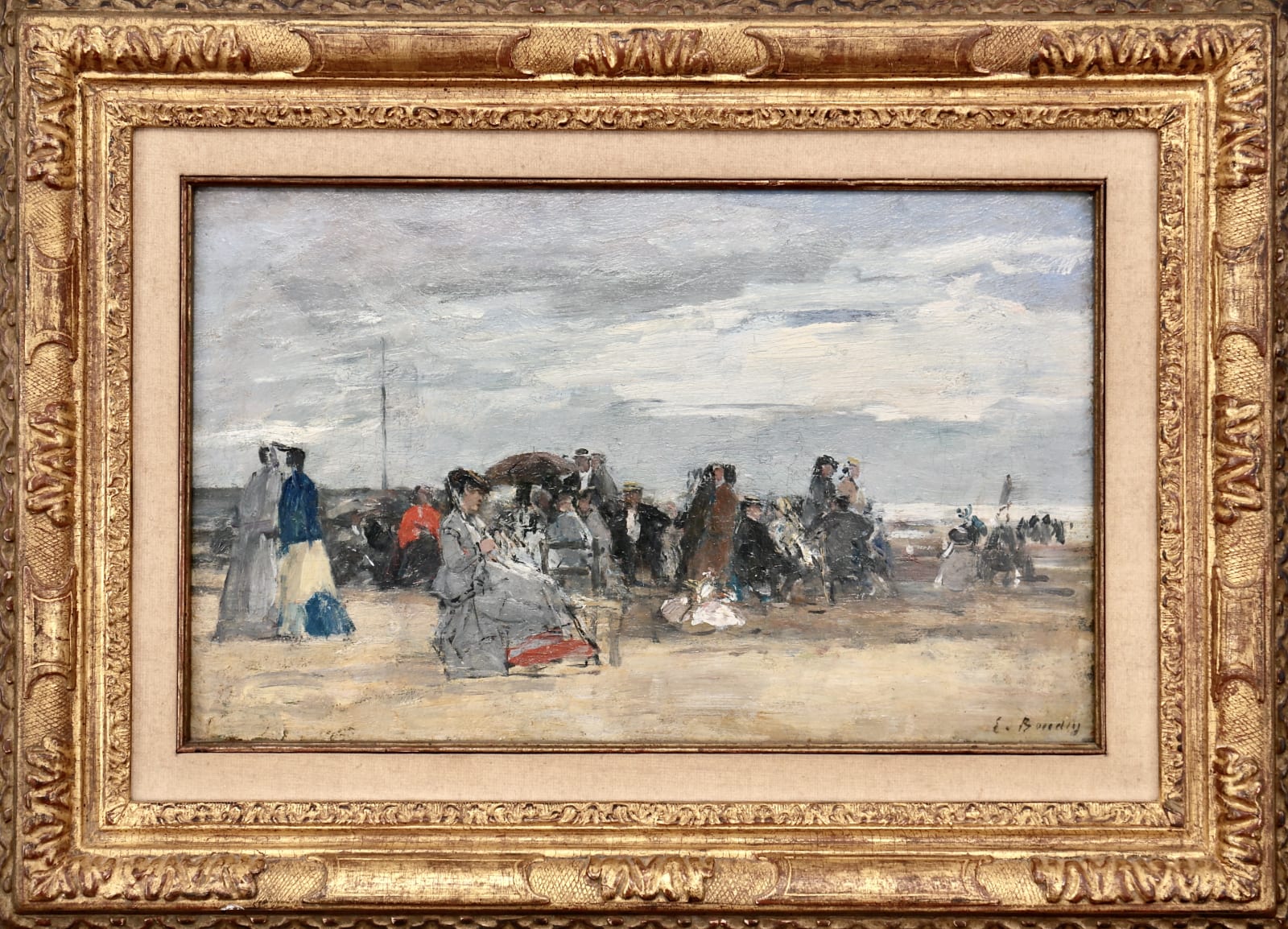 Eugène BOUDIN, Trouville, scène de plage, 1870-1874 (circa)