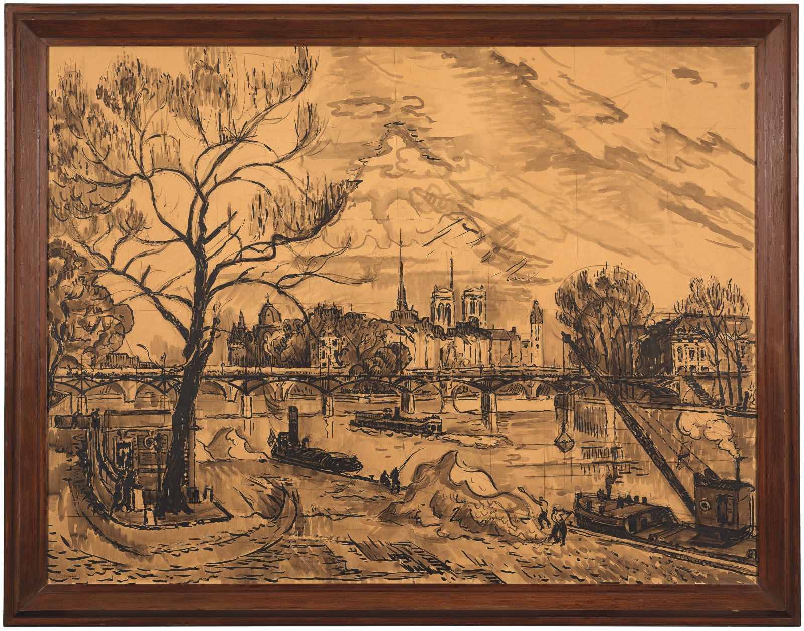 Paul SIGNAC, Pont des Arts (Paris), 1925