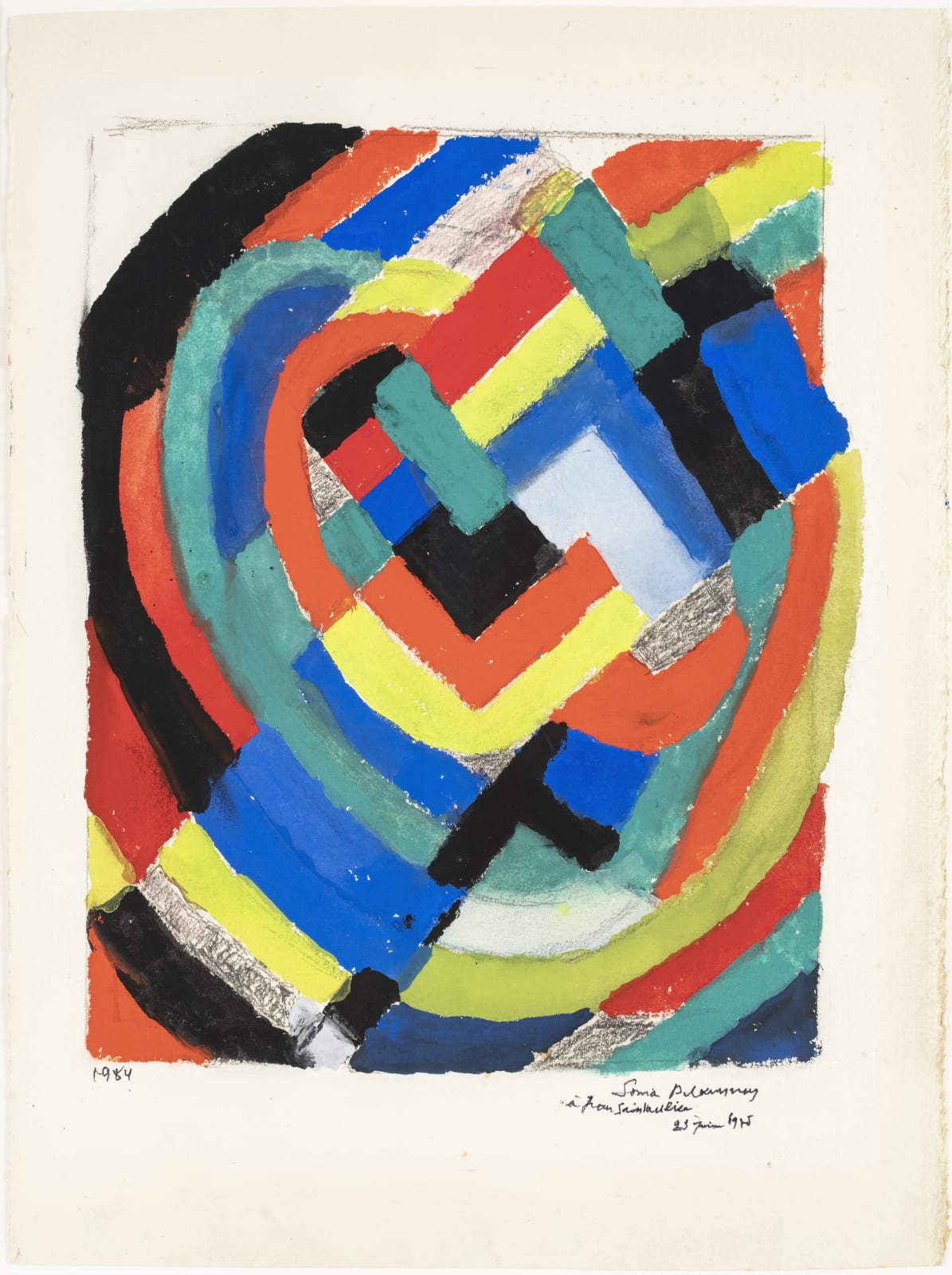 Sonia DELAUNAY, Rythme couleur, 1975