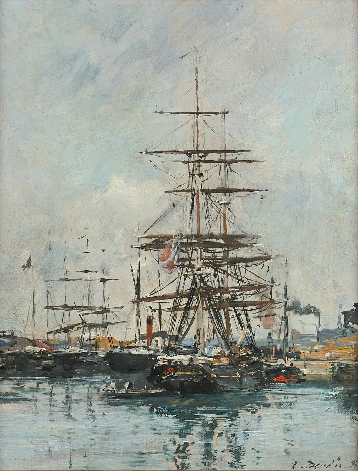 Eugène BOUDIN, Deauville. Le bassin, 1885