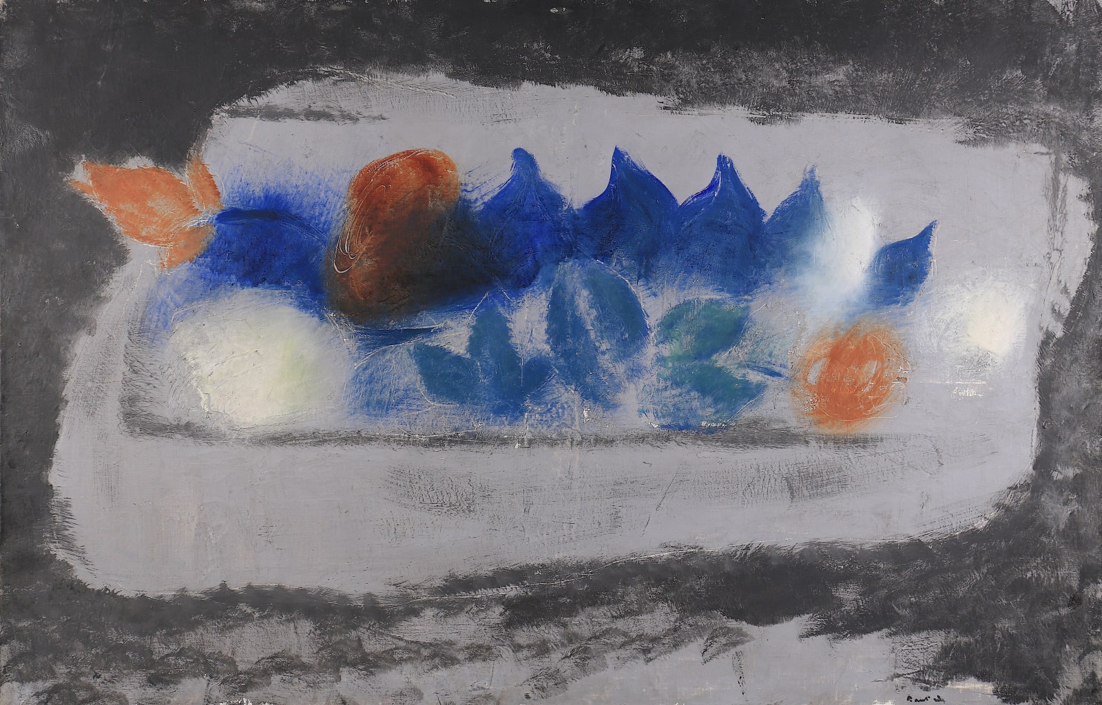 Jean FAUTRIER, Fleurs et fruits sur fond gris, 1928-1929 (circa)