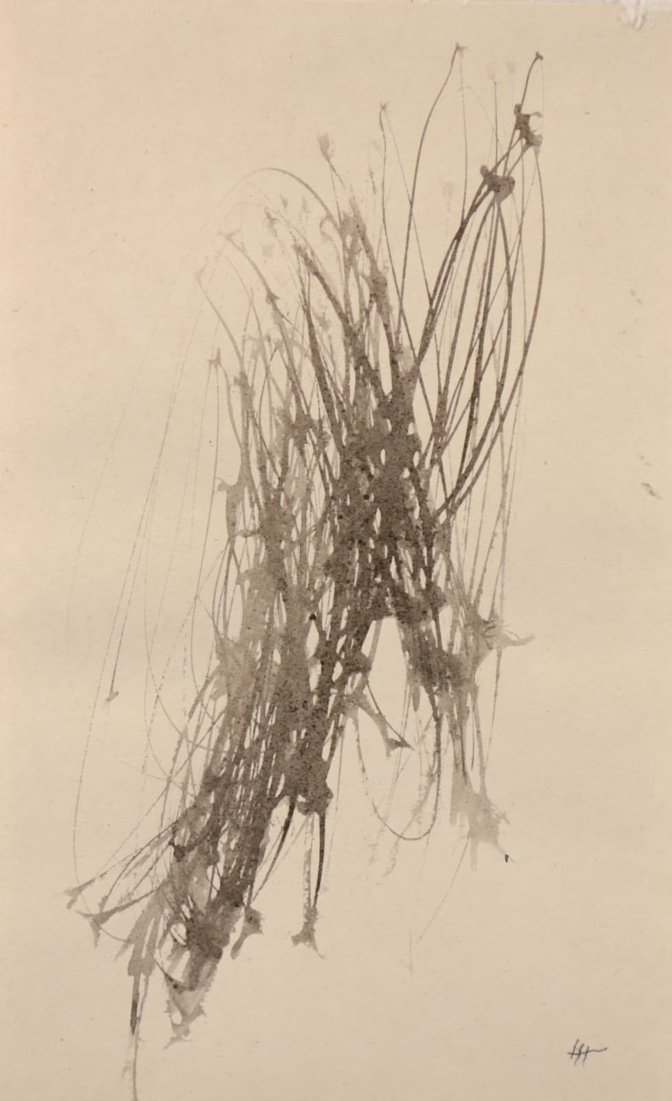 Hans HARTUNG, Les Figures du Mouvement VIII, 1956