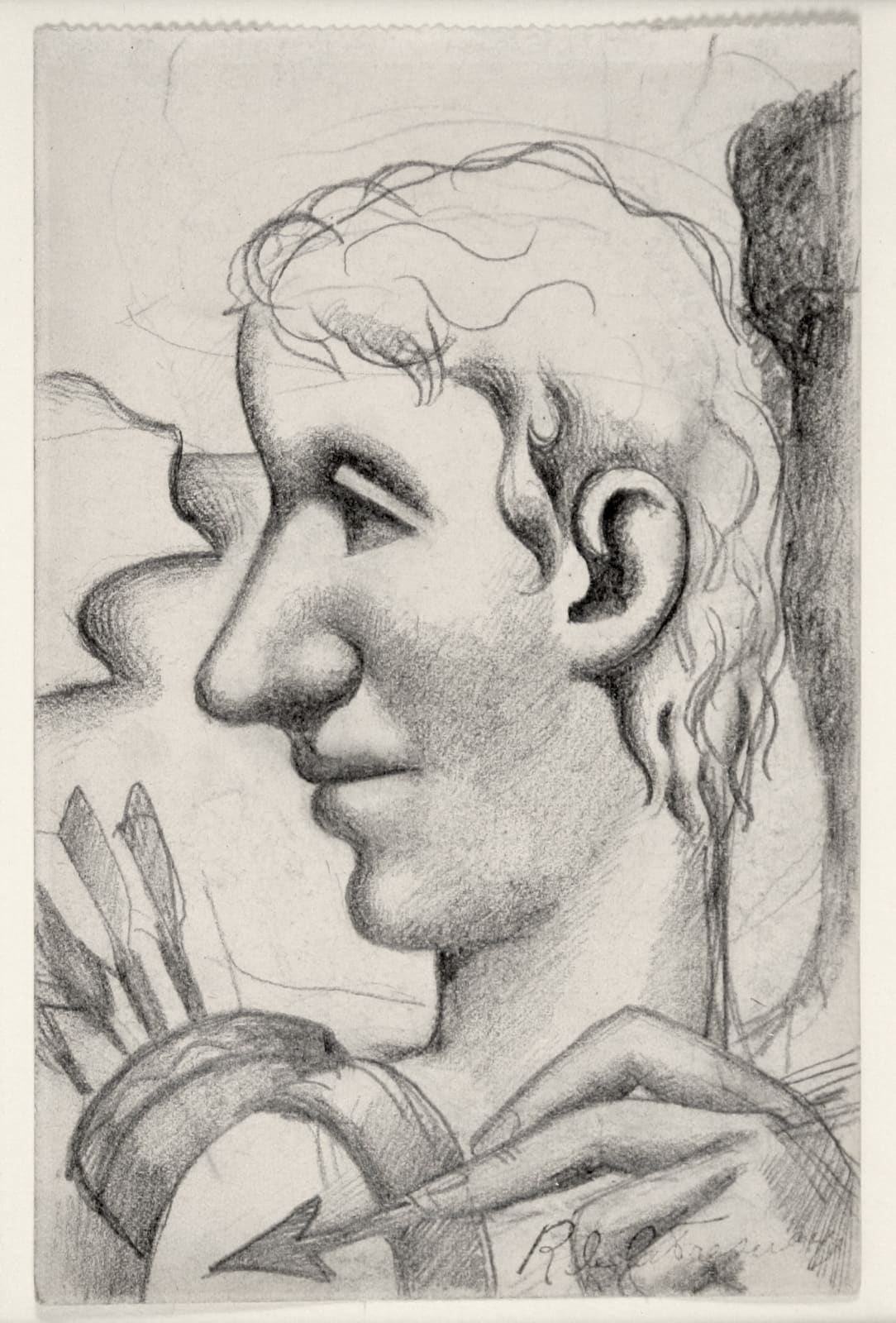 Roger de LA FRESNAYE, L’Homme à la flèche, 1922 circa