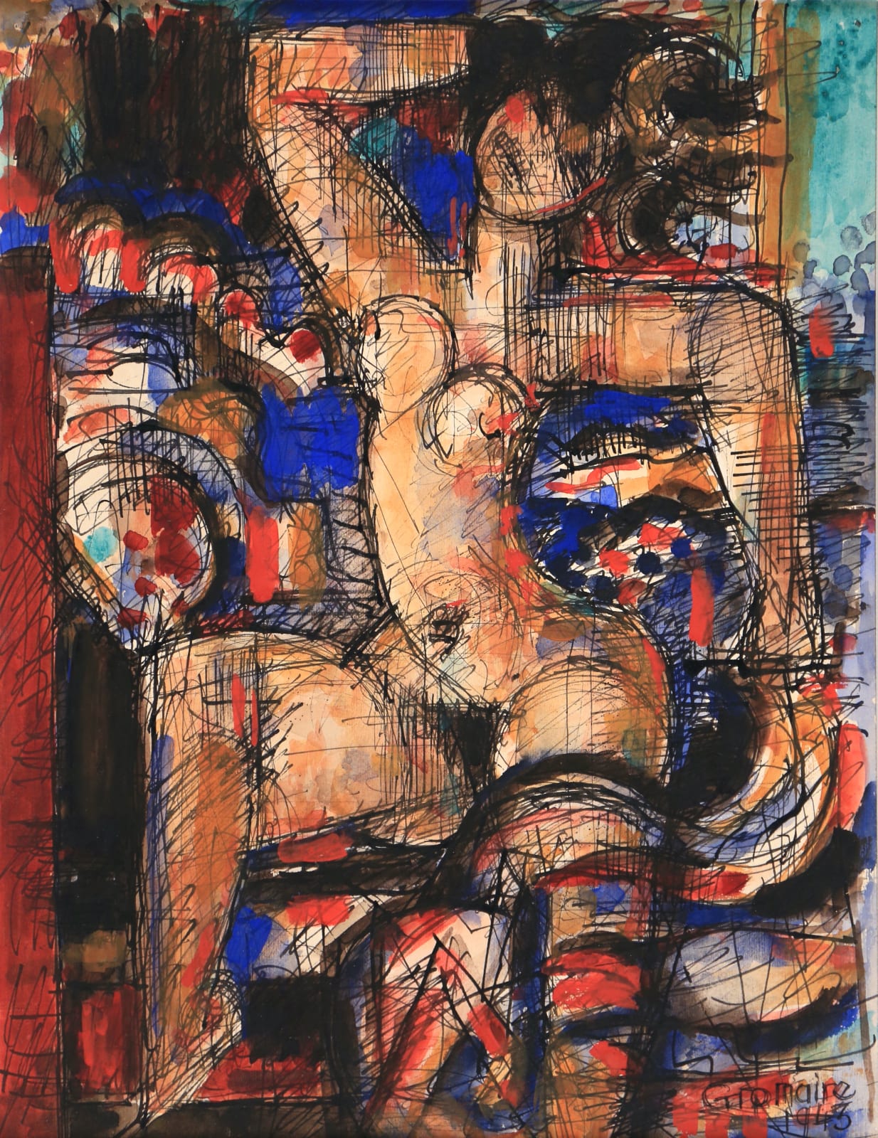 Marcel GROMAIRE, Femme nue, 1943