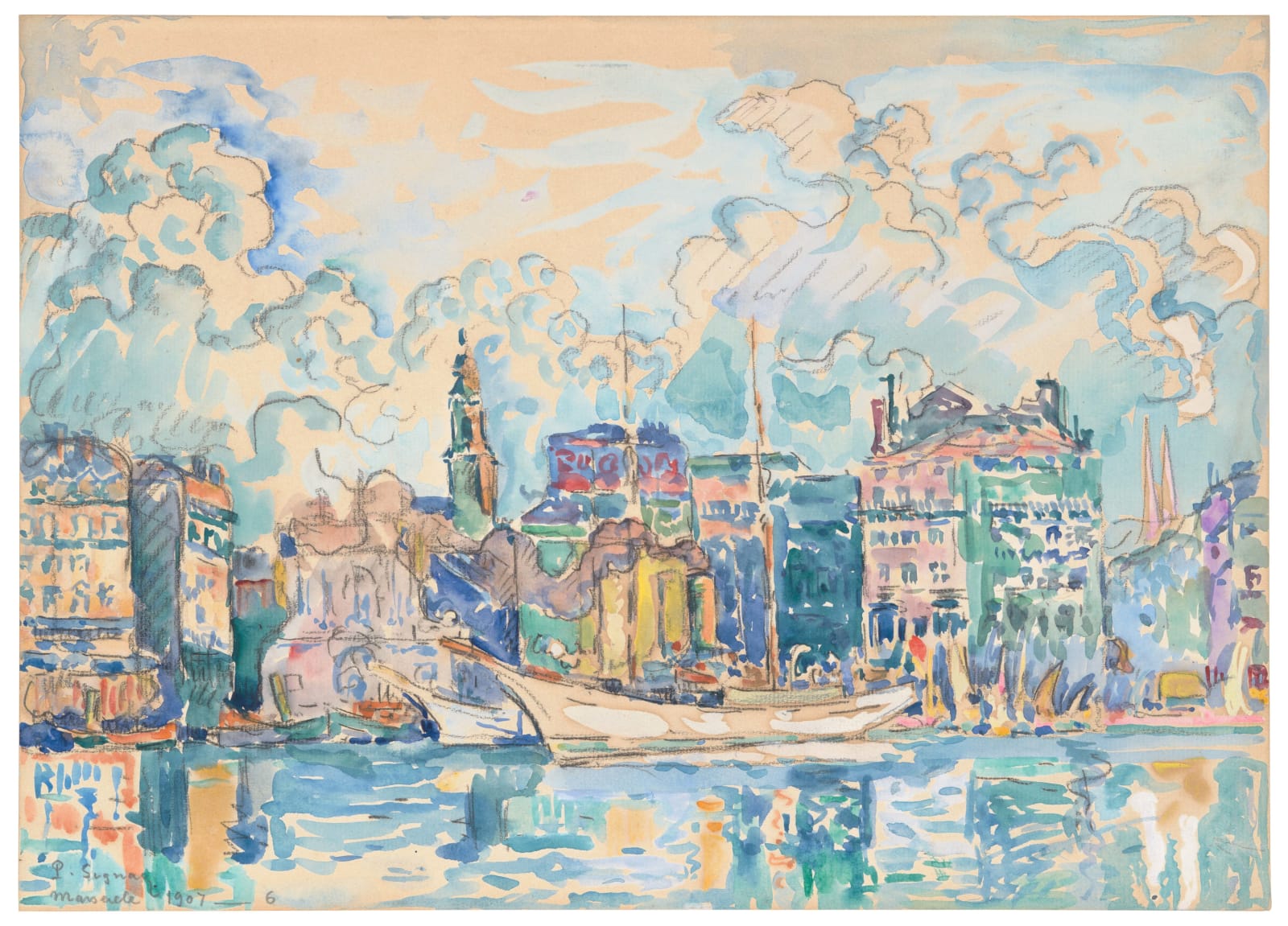 Paul SIGNAC, Marseille, 1907