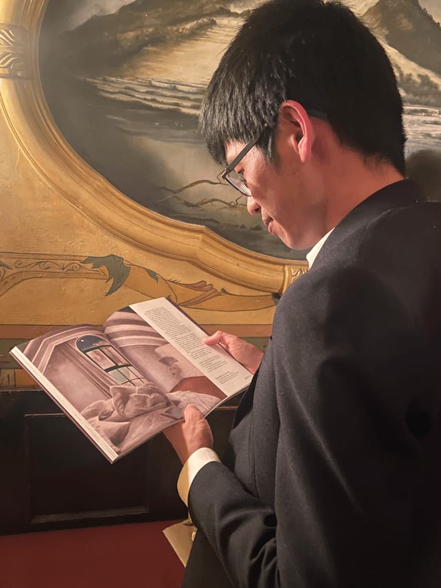 Gavin Chai's painting Interior 76 is featured in the inaugural issue of literary journal @folly.journal - in which writers are paired with recent works by New Zealand artists, either by poem, short story or creative nonfiction/commentary. Gavin Chai | Interior 76 (Detail) Oil on Birch Panel, Framed 440 x 440mm