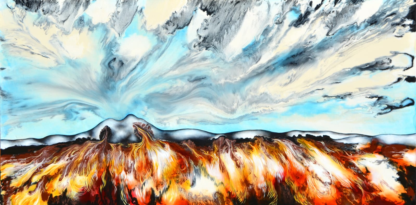 New Blue Sky Beyond painting by Tay Dal 