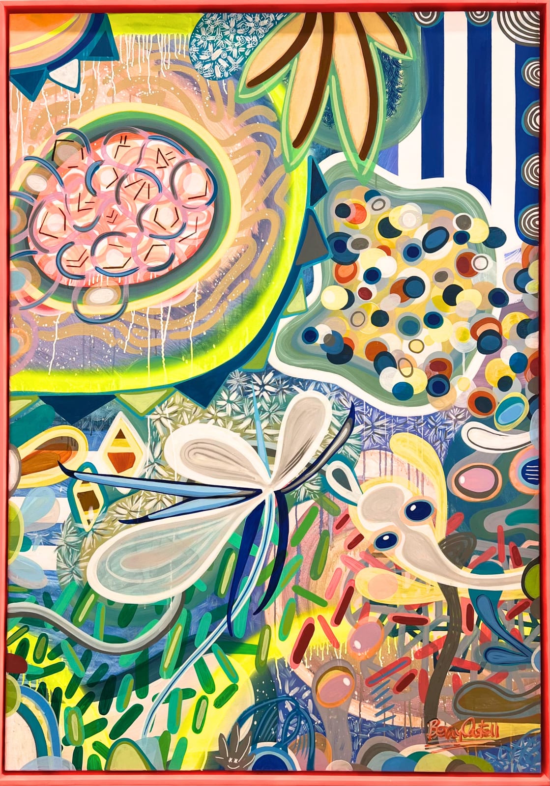 Acrylic on Canvas abstract painting by Berny Castell
