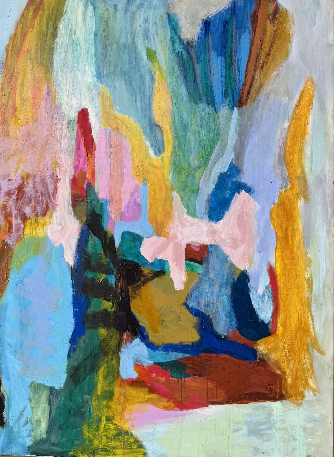 Making Me Happy Oil on Canvas Painting by Svend Kindt-Larsen