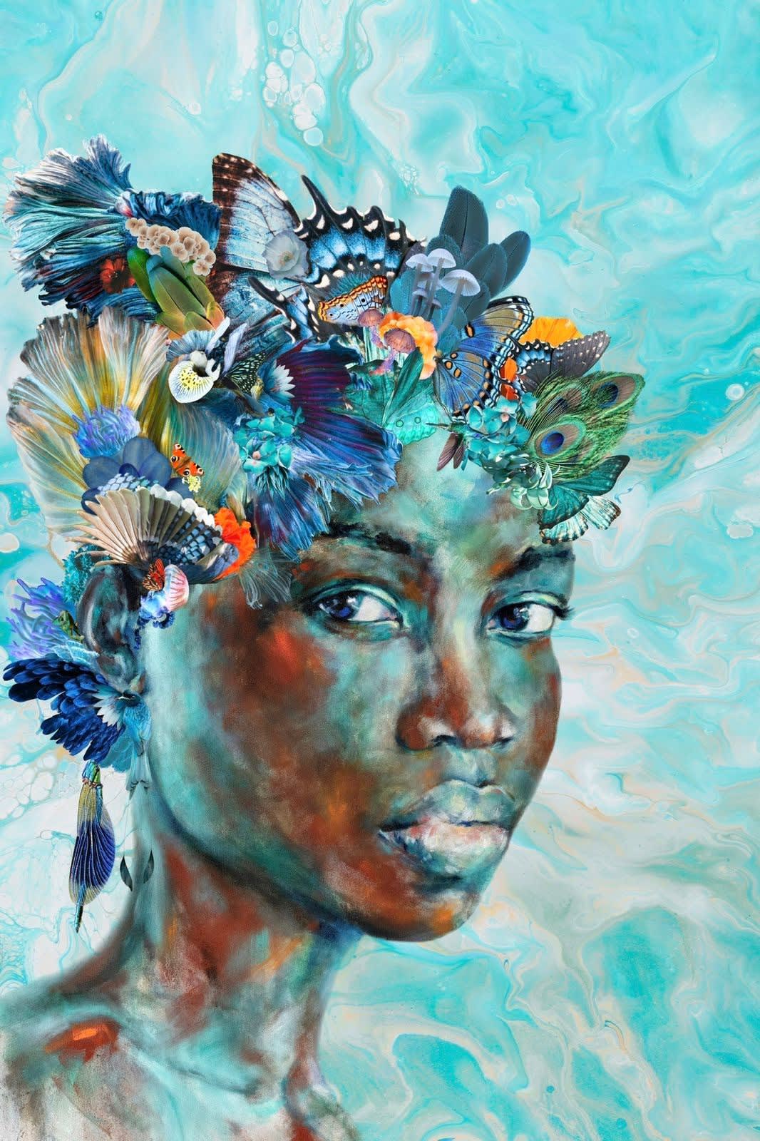Zuri African woman portrait by Kyne Bernstorff