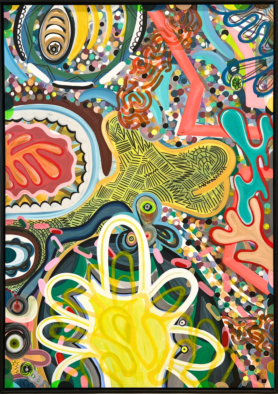 Acrylic on Canvas abstract painting by Berny Castell