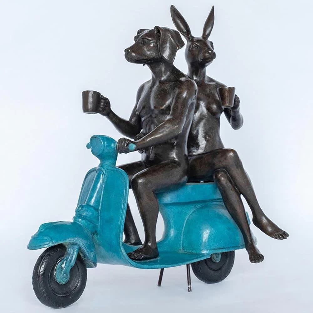 Gillie and Marc, They Loved Coffee, Riding and Each Other