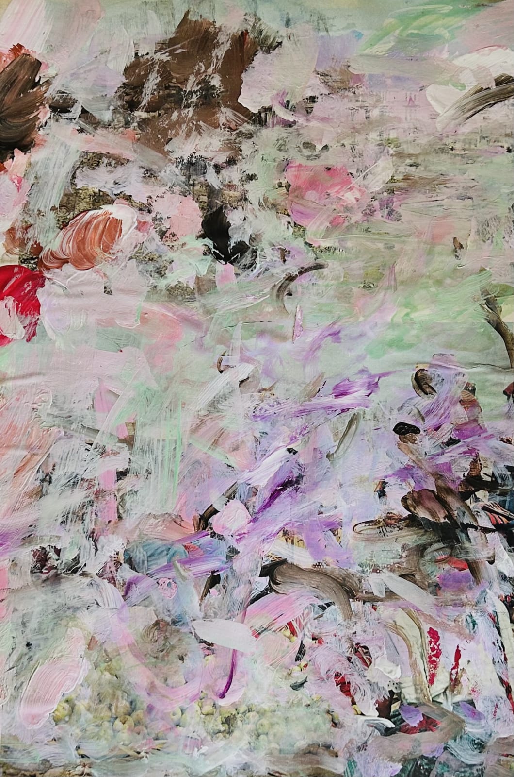 Garden Palimpsest Acrylic on paper 32 x 25 cm 17 April, 2025 Skizzenbuch IV