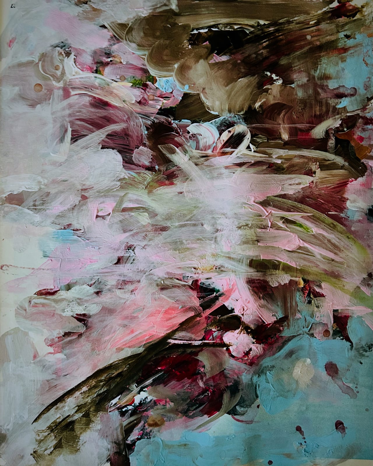 Thunder, Thunder Palimpsest Acrylic on paper 32 x 24,5 cm 6 February, 2025 Skizzenbuch II