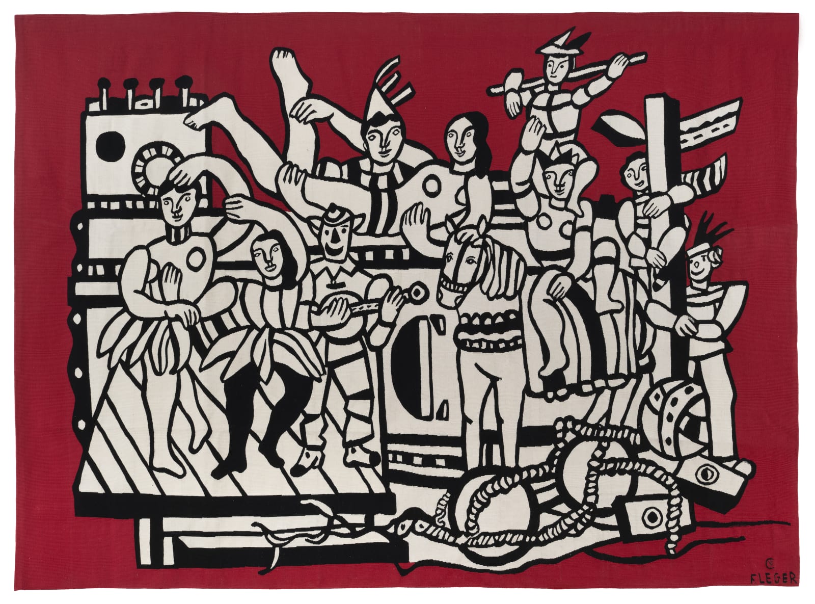 Fernand Léger, La Parade sur Fond Rouge, 1988