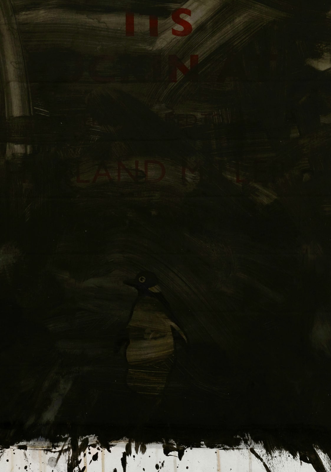 Harland Miller, FOR THE FUTURE “… gradually fading away into nothing by design…