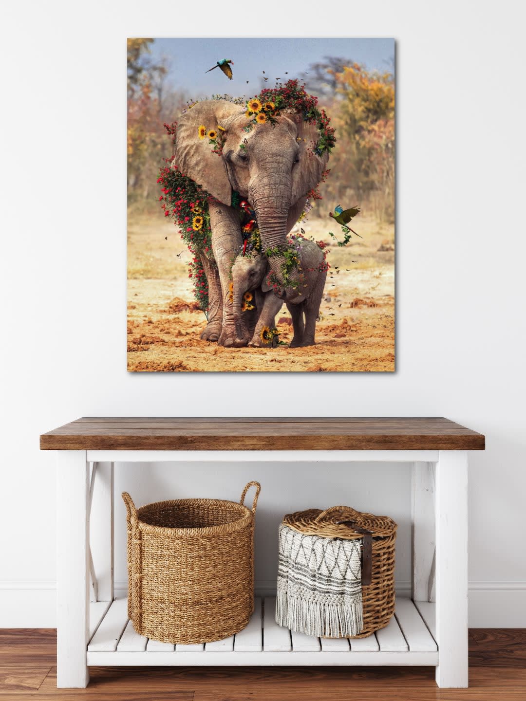 Marcel Van Luit The Flower Series Elephants 2020 Fineart Lease