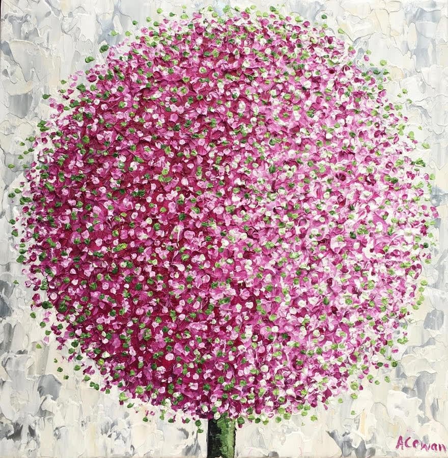 Alison Cowan, Pink Pom Pom with Green