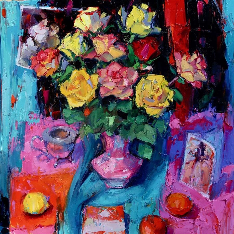 Jennifer Mackenzie, Still Life with Roses