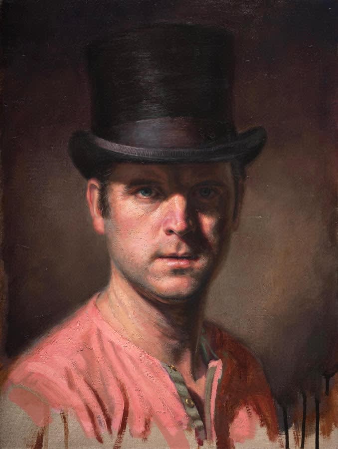 Stuart Luke Gatherer, Self Portrait in an Irrelevant Hat
