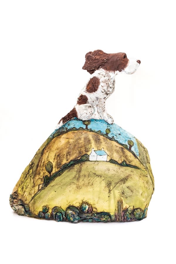 Christine Cummings, Spaniel on Hill