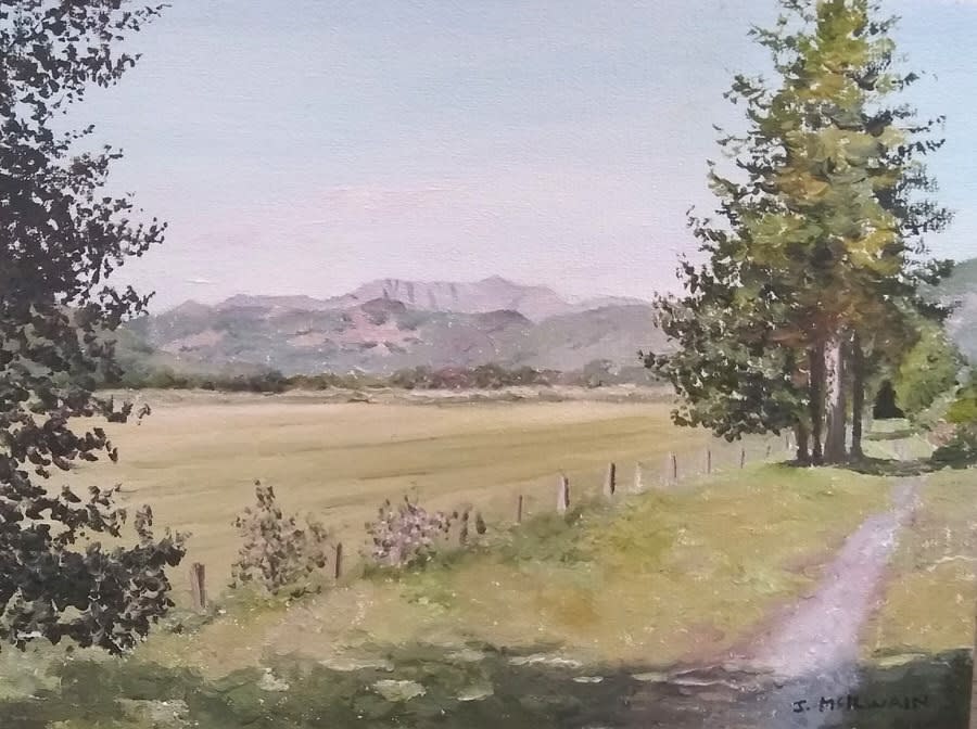 "Old Line Walk" in BAllater an Oil Painting by Janice McIlwain