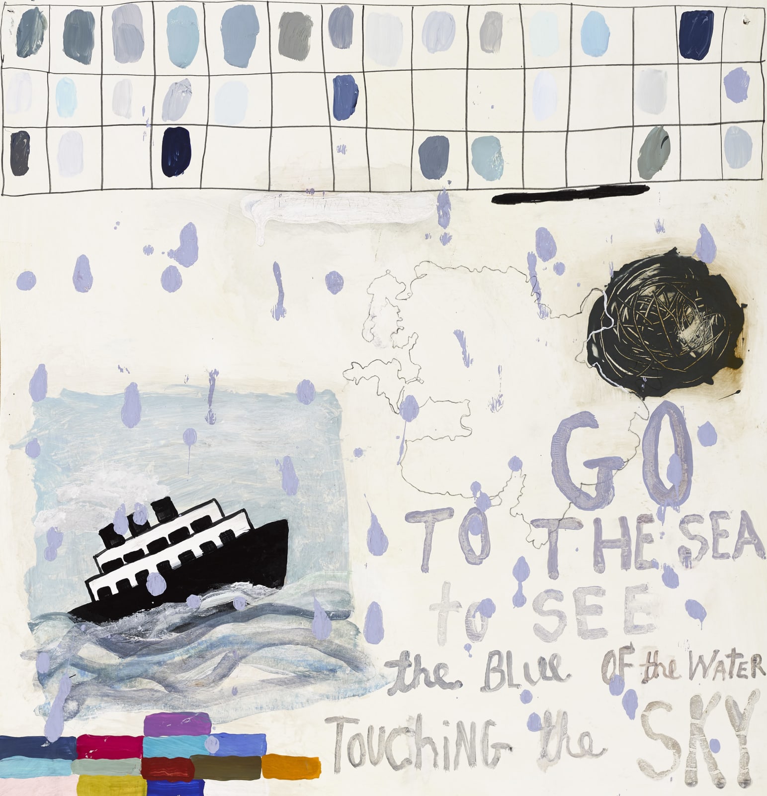 Squeak Carnwath, Go to the Sea, 2018