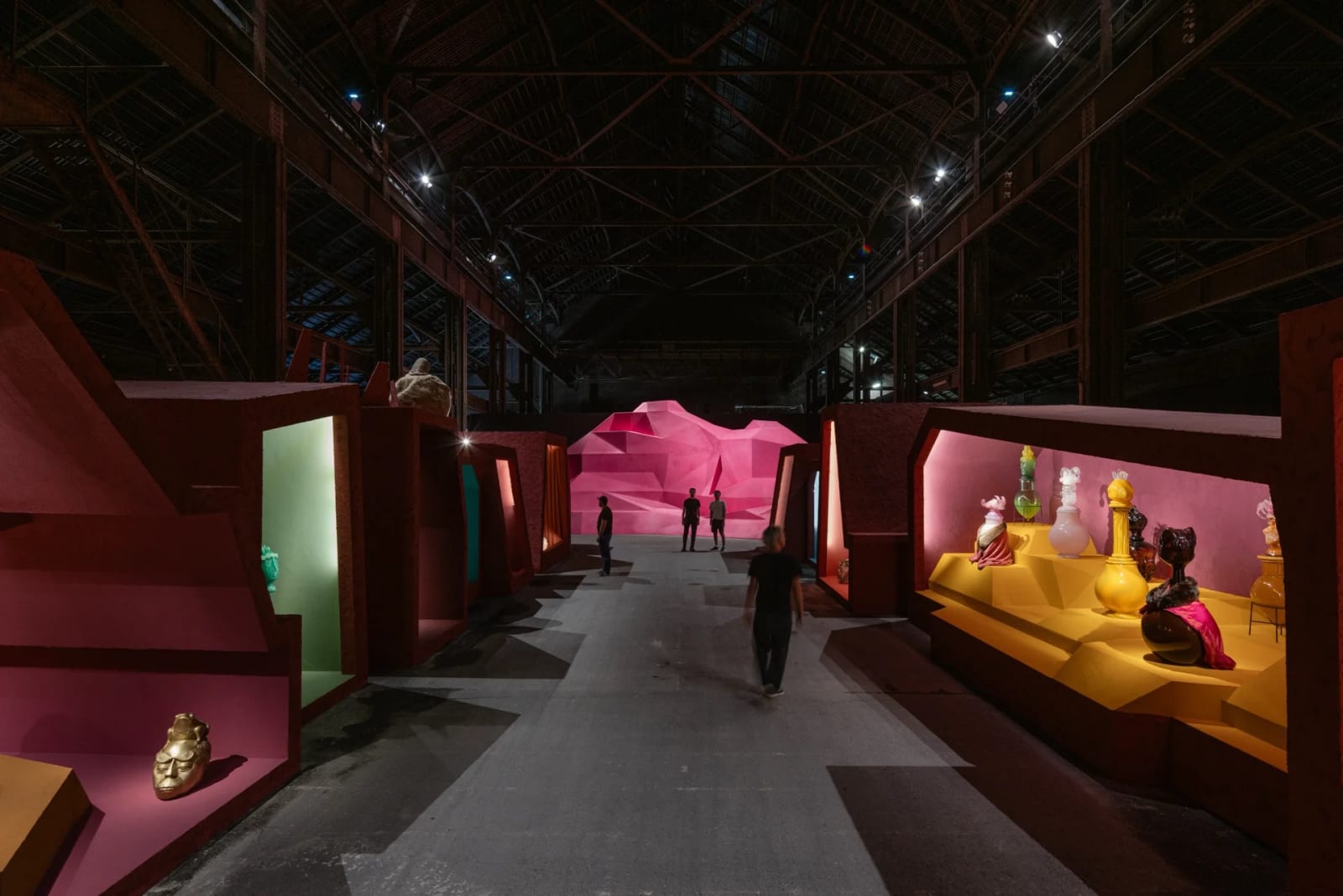 Wael Shawky, I Am Hymns of the New Temples, 2025, La Grande Halle, LUMA Arles, France. ©Victor & Simon /...