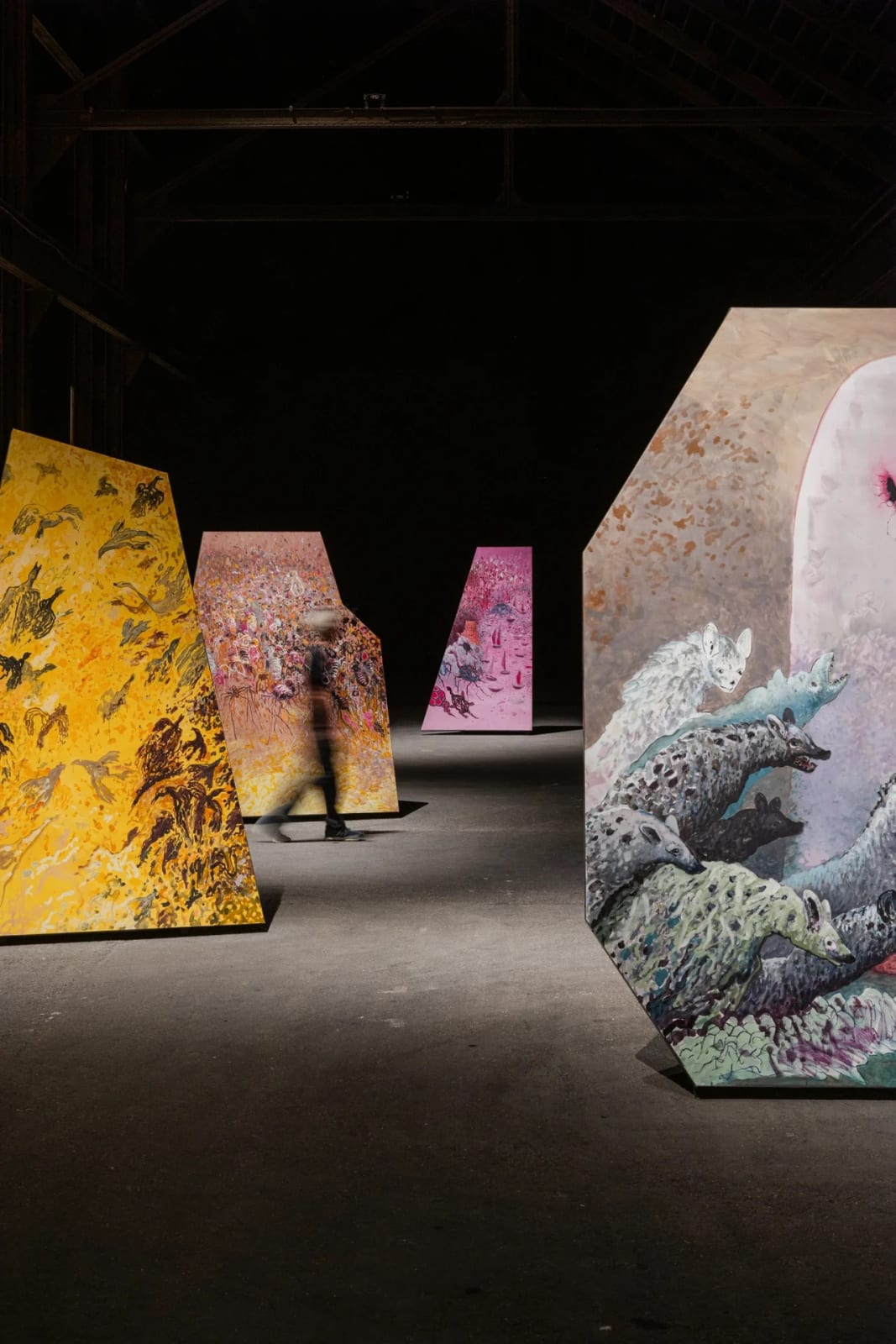 Wael Shawky, I Am Hymns of the New Temples, 2025, La Grande Halle, LUMA Arles, France. ©Victor & Simon /...