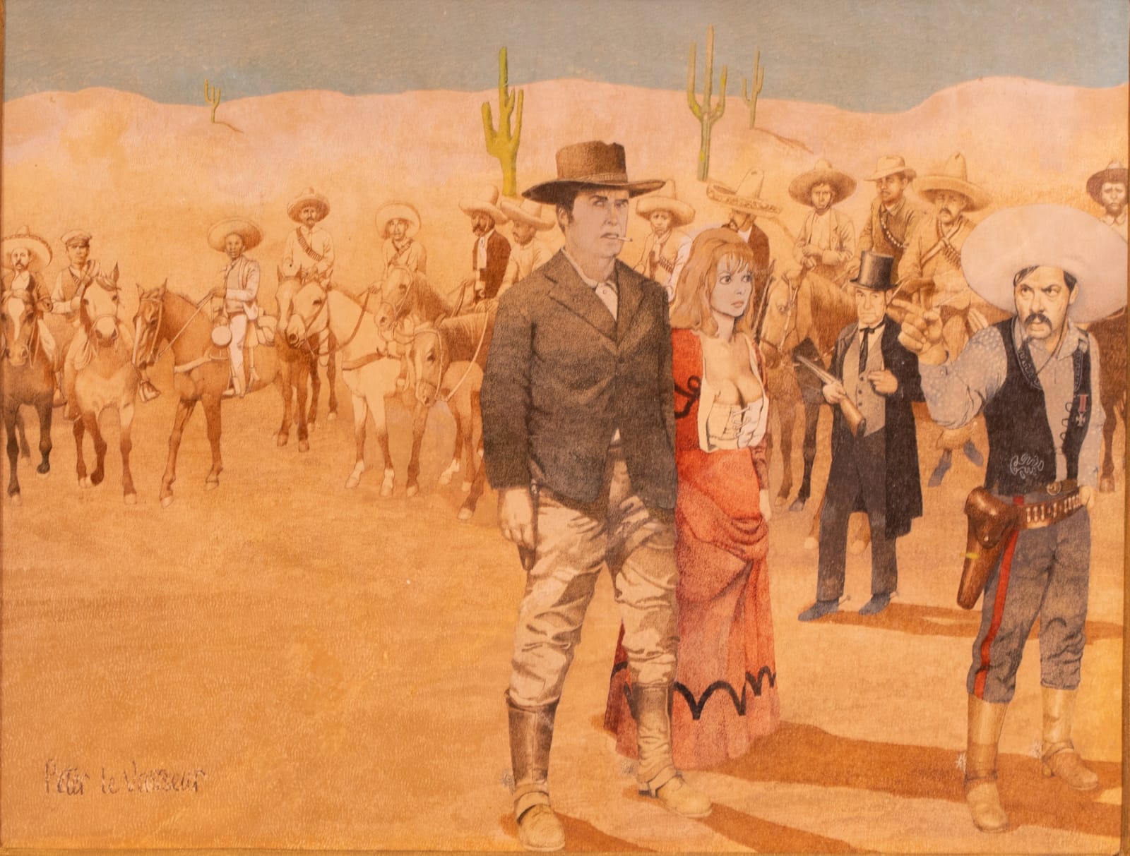 Peter Le Vasseur, Characters from a Western movie