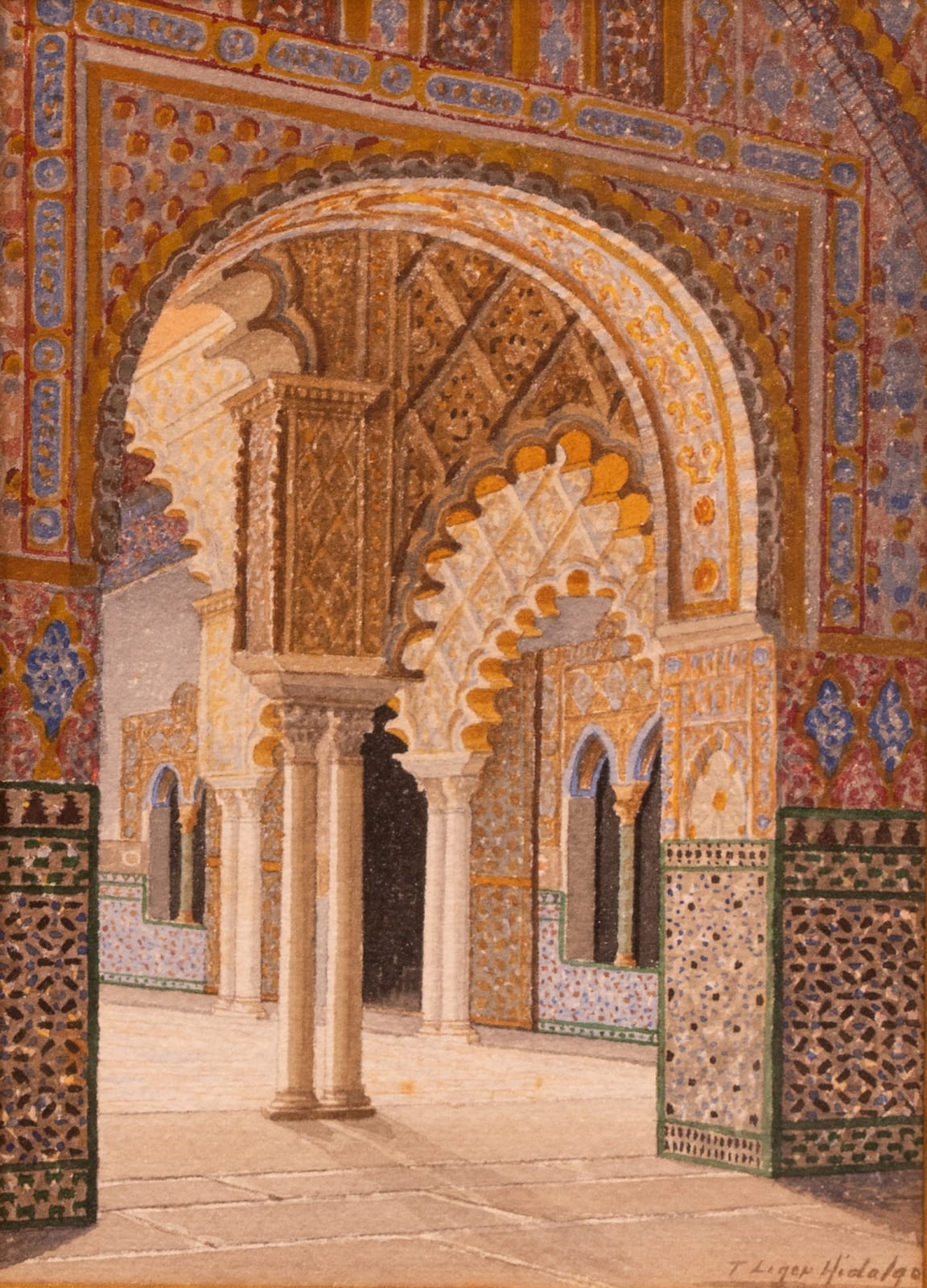Fernando Liger Hidalgo, Interior of Alcazar, Seville