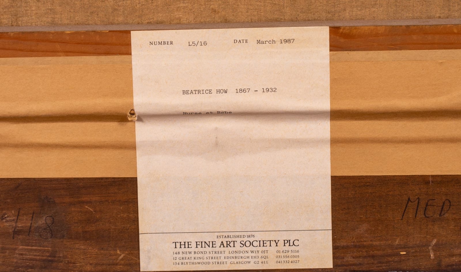 Julia Beatrice How, Nurse and Baby