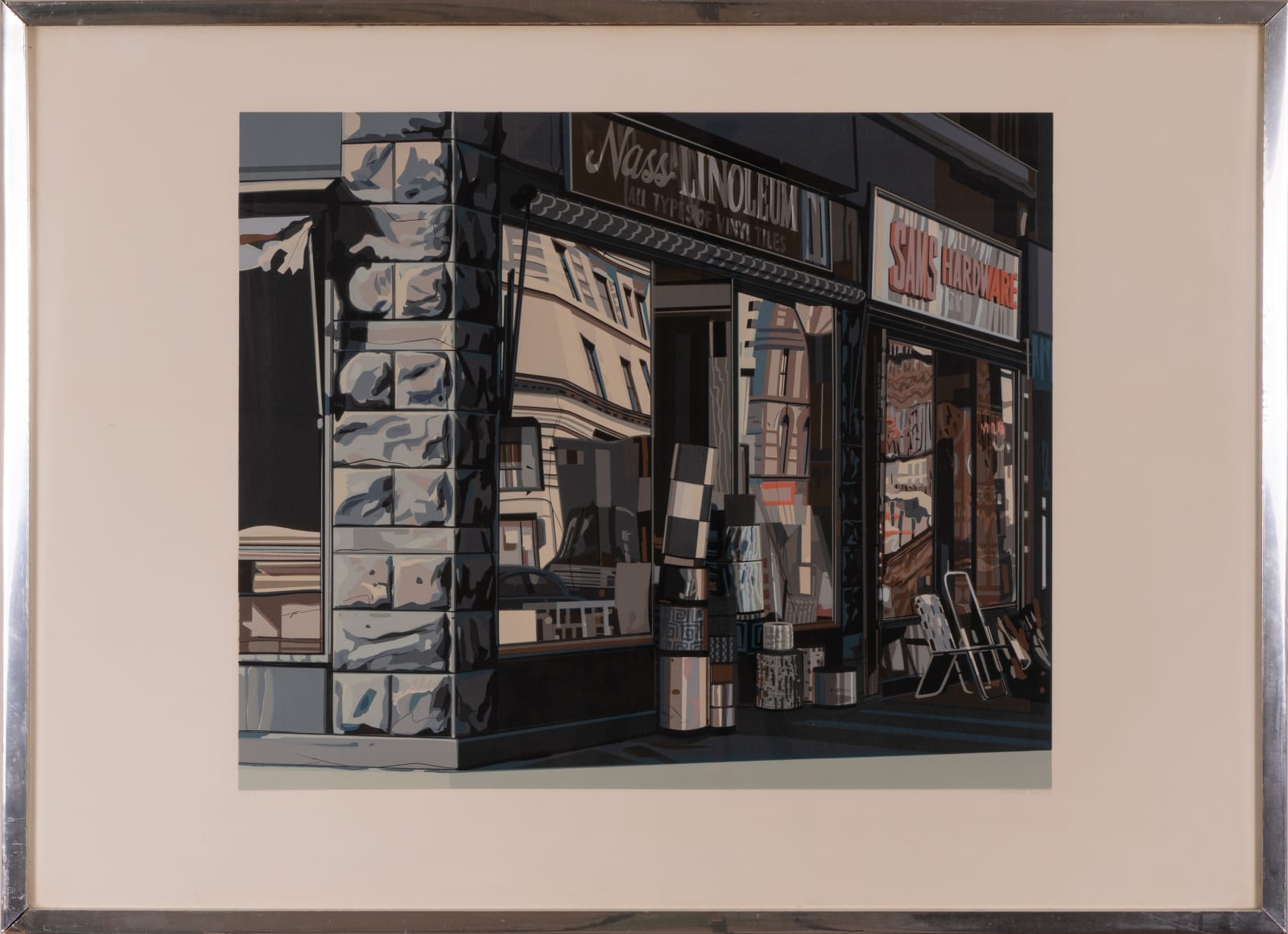 Richard Estes, Nass Linoleum from Urban Landscapes, 1972