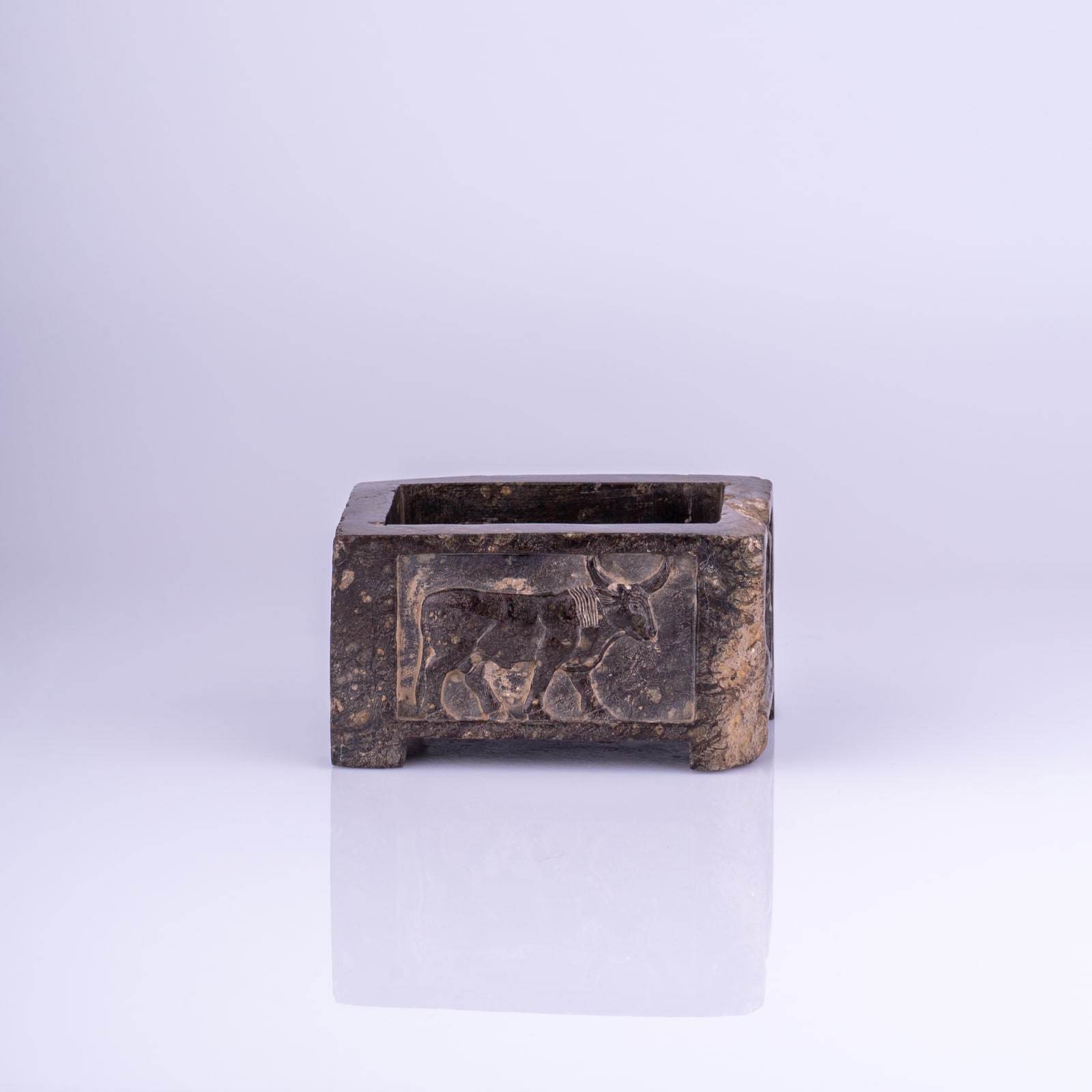 A Phoenician serpentine casket, 6th-4th century B.C.