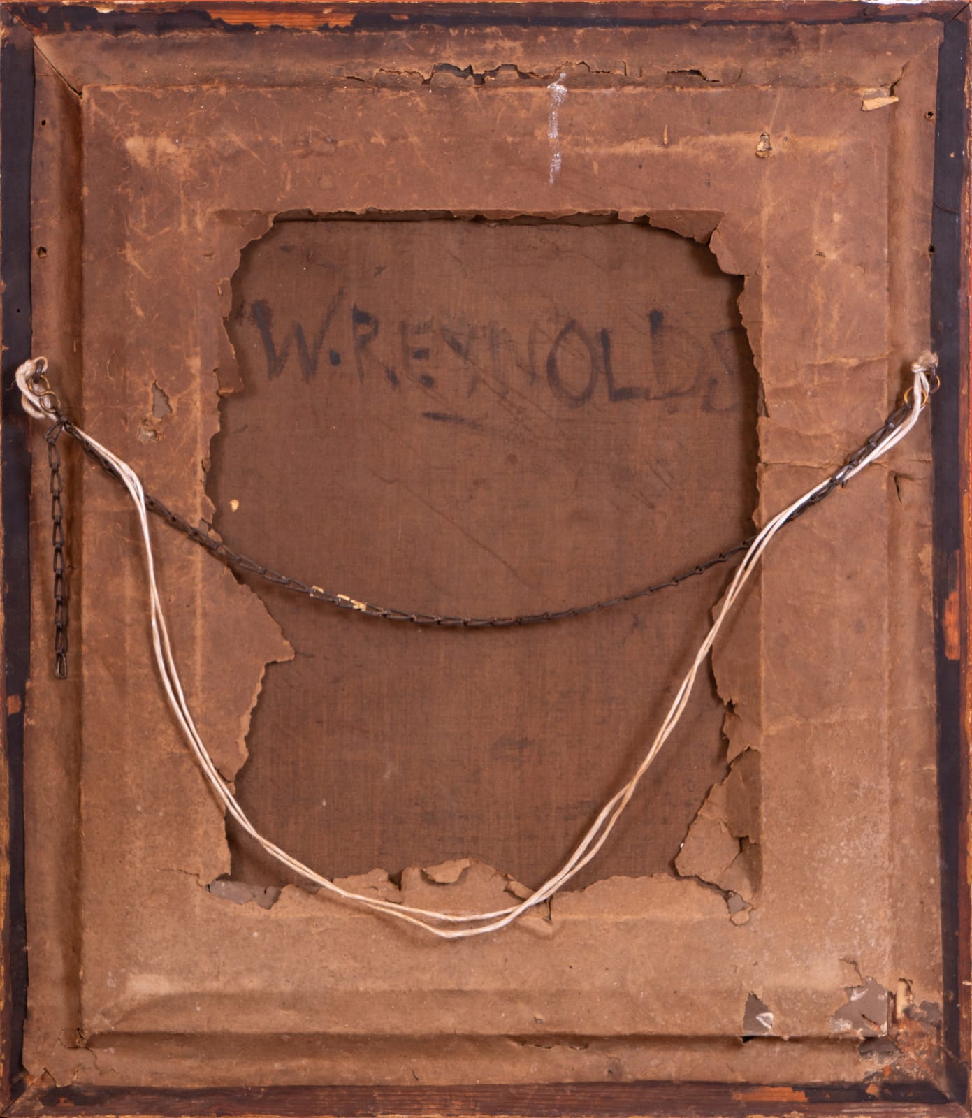 Warwick Reynolds, Self portrait of the Artist holding a Palette