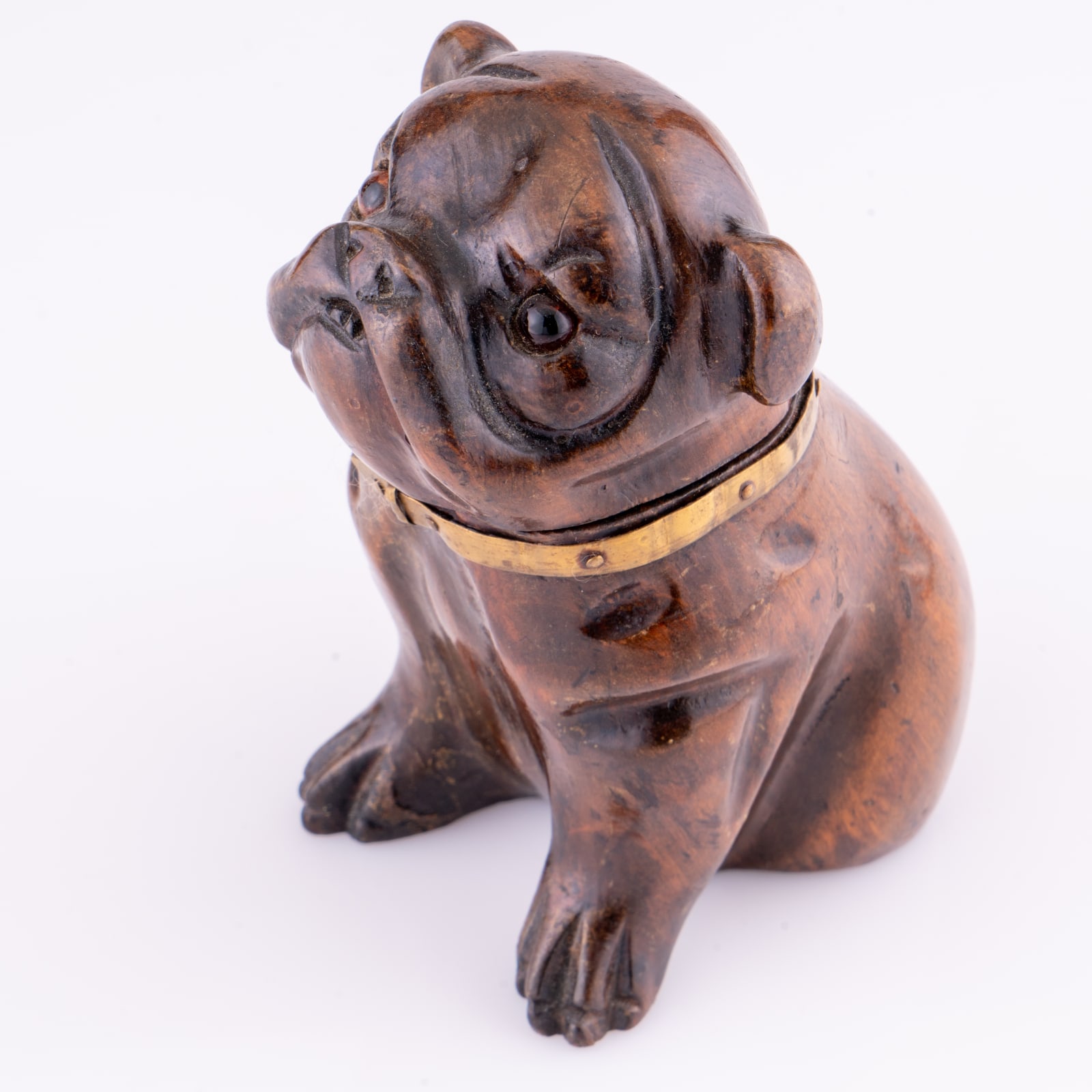 A Victorian Pug dog inkwell