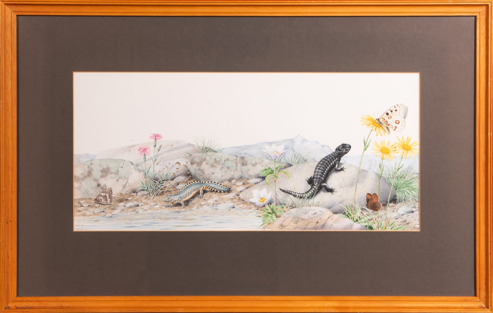 Peter Barrett, Lizards and Butterflies in a Rocky Landscape