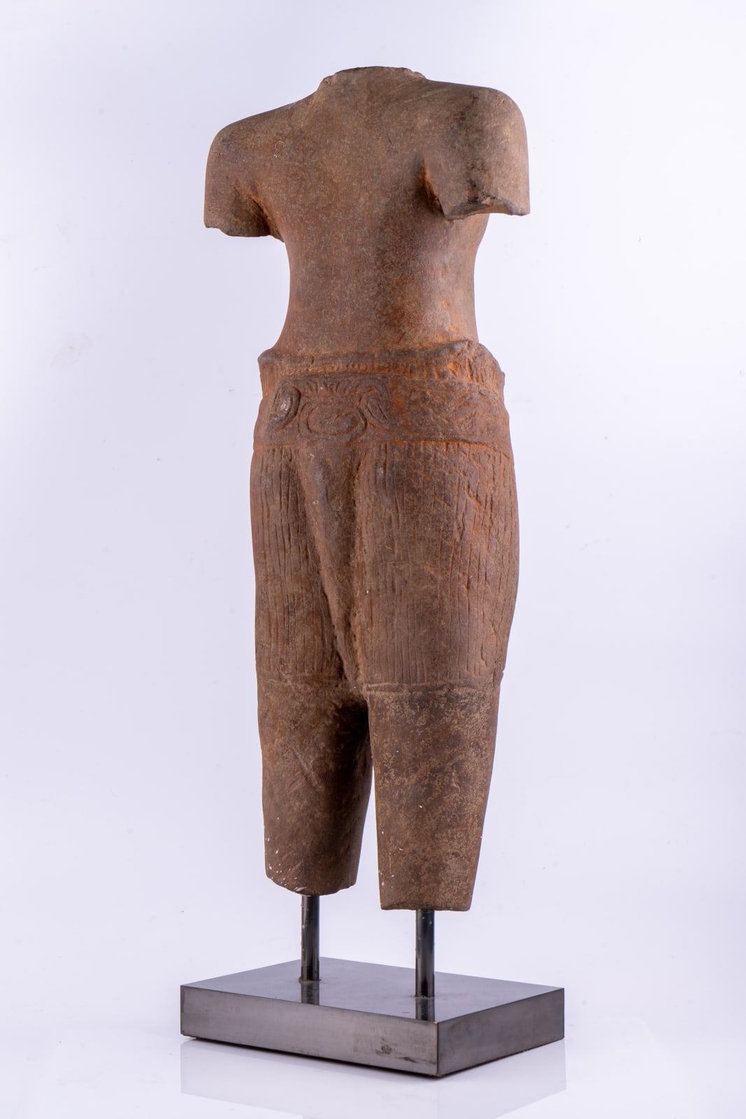 A figure of the female god Vishnu, Khmer, Cambodia, 11-12th century